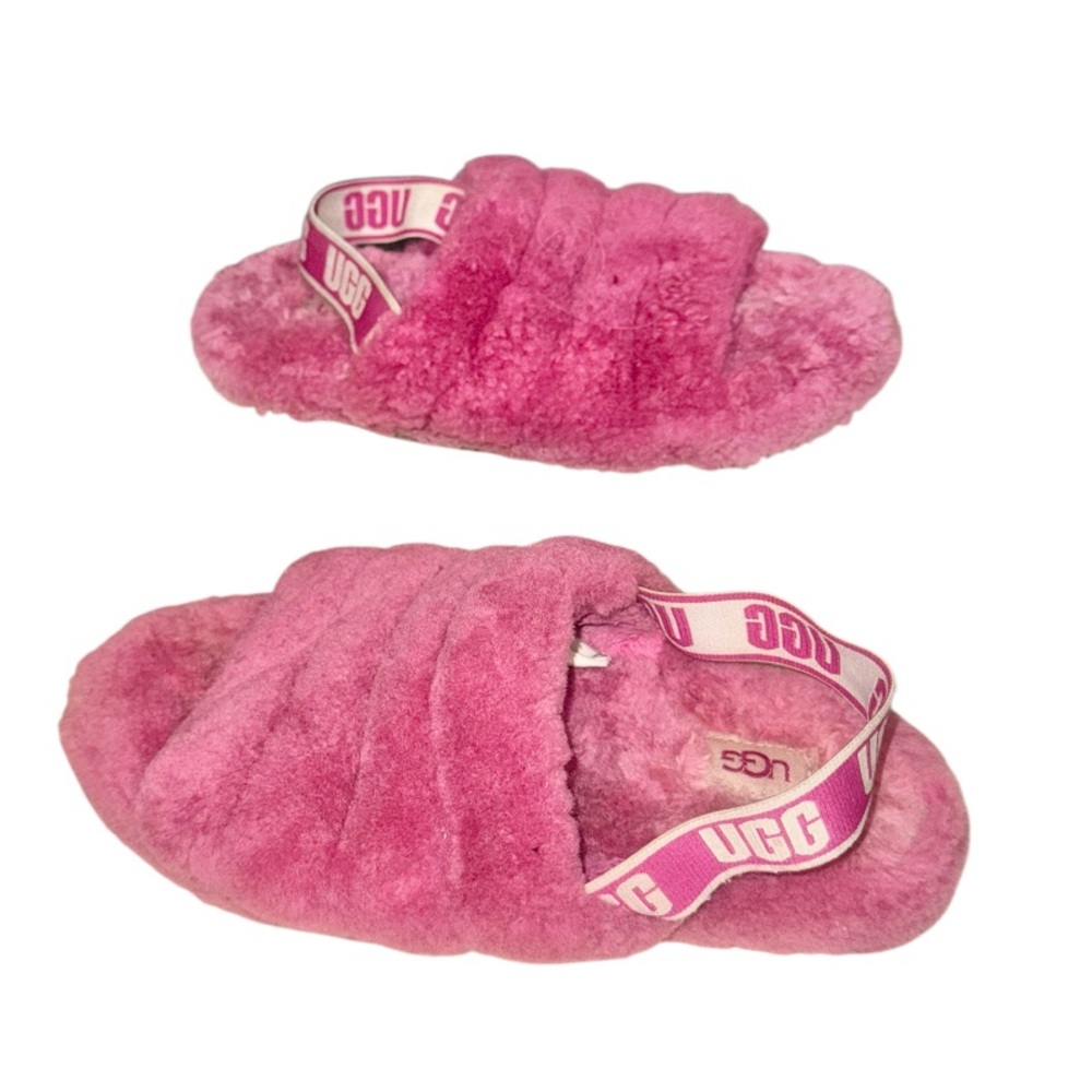 UGGS YEAH! Slides Faux fur sandals women’s shoes size 8 39